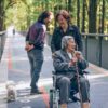 woman sitting on wheelchair